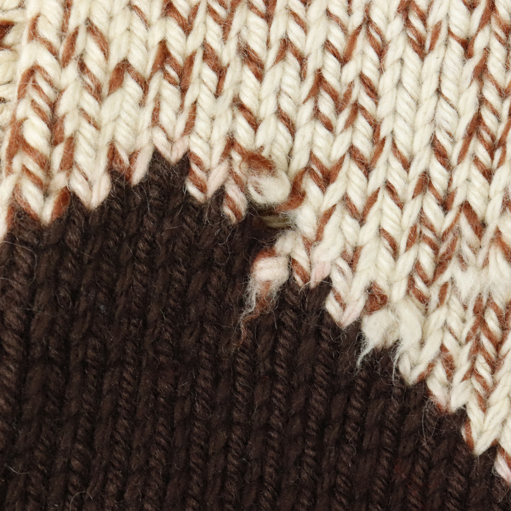 Vintage Eagle Cowichan Brown Red Knit Sweater - Picture 5 of 8